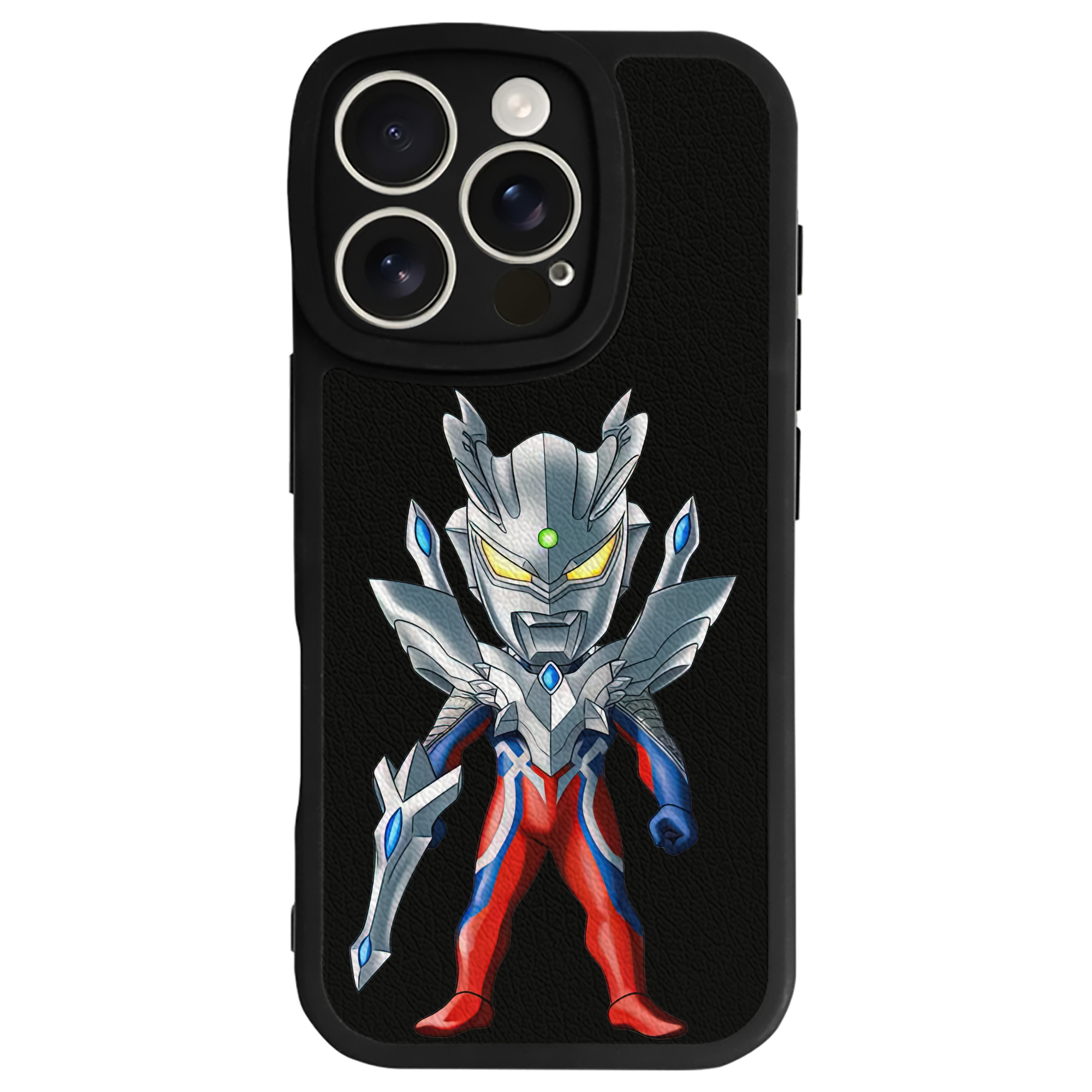 （画像用） ウルトラマン Ultraman 【iPhone 16シリーズ対応】シリコンスマホケース（レザー調） 材質：シリコン